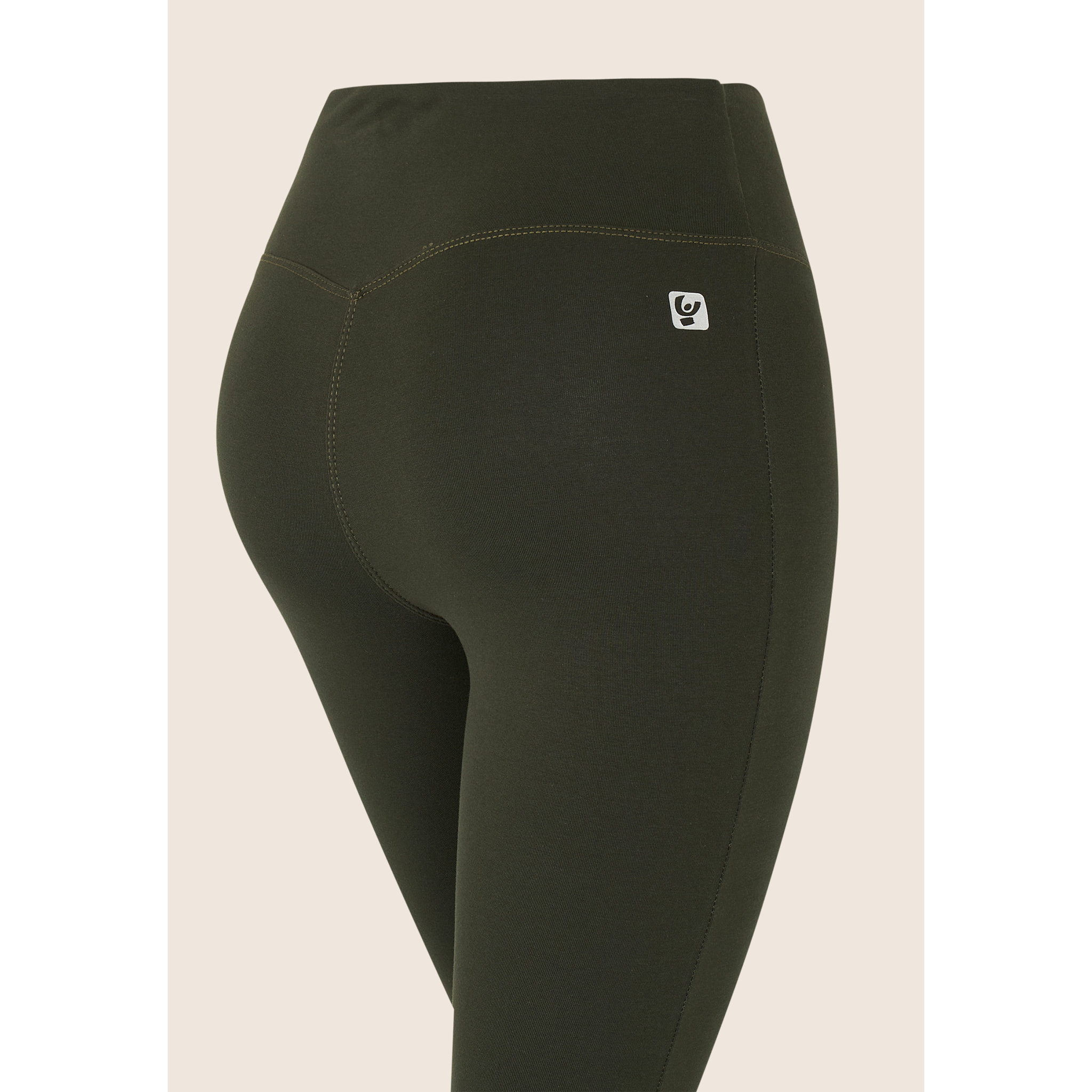 Leggings 7/8 in Jersey Elasticizzato con Vita Regular