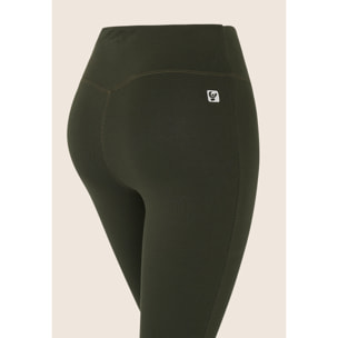 Leggings 7/8 in Jersey Elasticizzato con Vita Regular