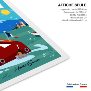 Poster de vedette du lac d' annecy Affiche seule