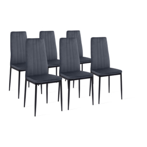 Chaises Jade - Gris anthracite