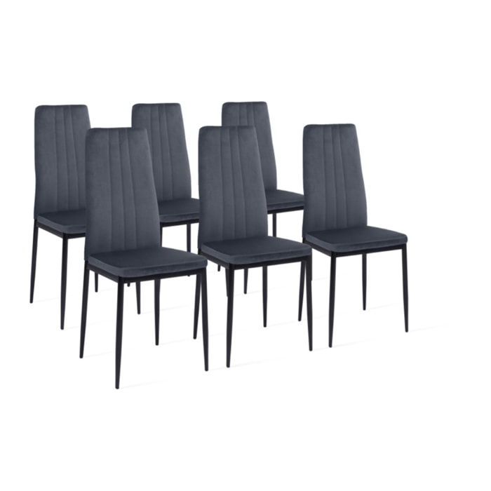 Chaises Jade - Gris anthracite