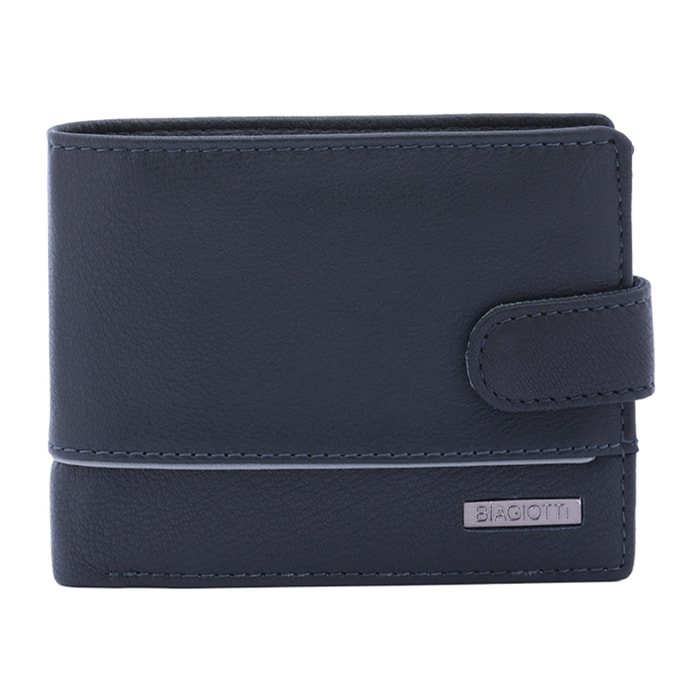 Portafoglio  da uomo In Vera pelle Made in Italy 10x12,5x2,5 cm
