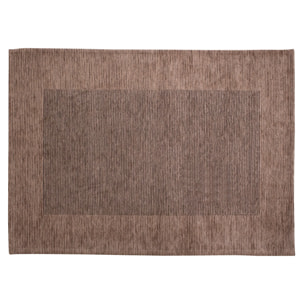 TAPPETO DA CUCINA DIS.RIGHE COL.PRUGNA 57X190 CM CON ANTISCIVOLO