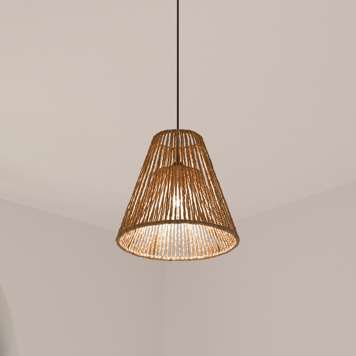 Suspension "Giada" - corde D30 cm