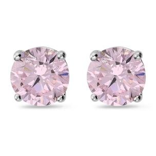 Orecchini Punto Luce in Argento 925 con Cubic Zirconia Champagne