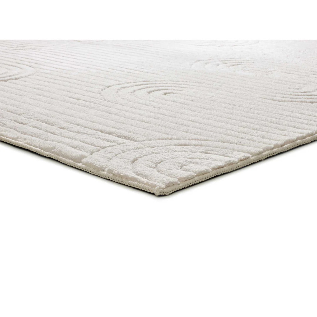 Alfombra lavable con relieve en color blanco Estilo, varias medidas disponibles