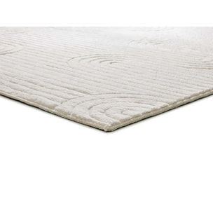 Alfombra lavable con relieve en color blanco Estilo, varias medidas disponibles