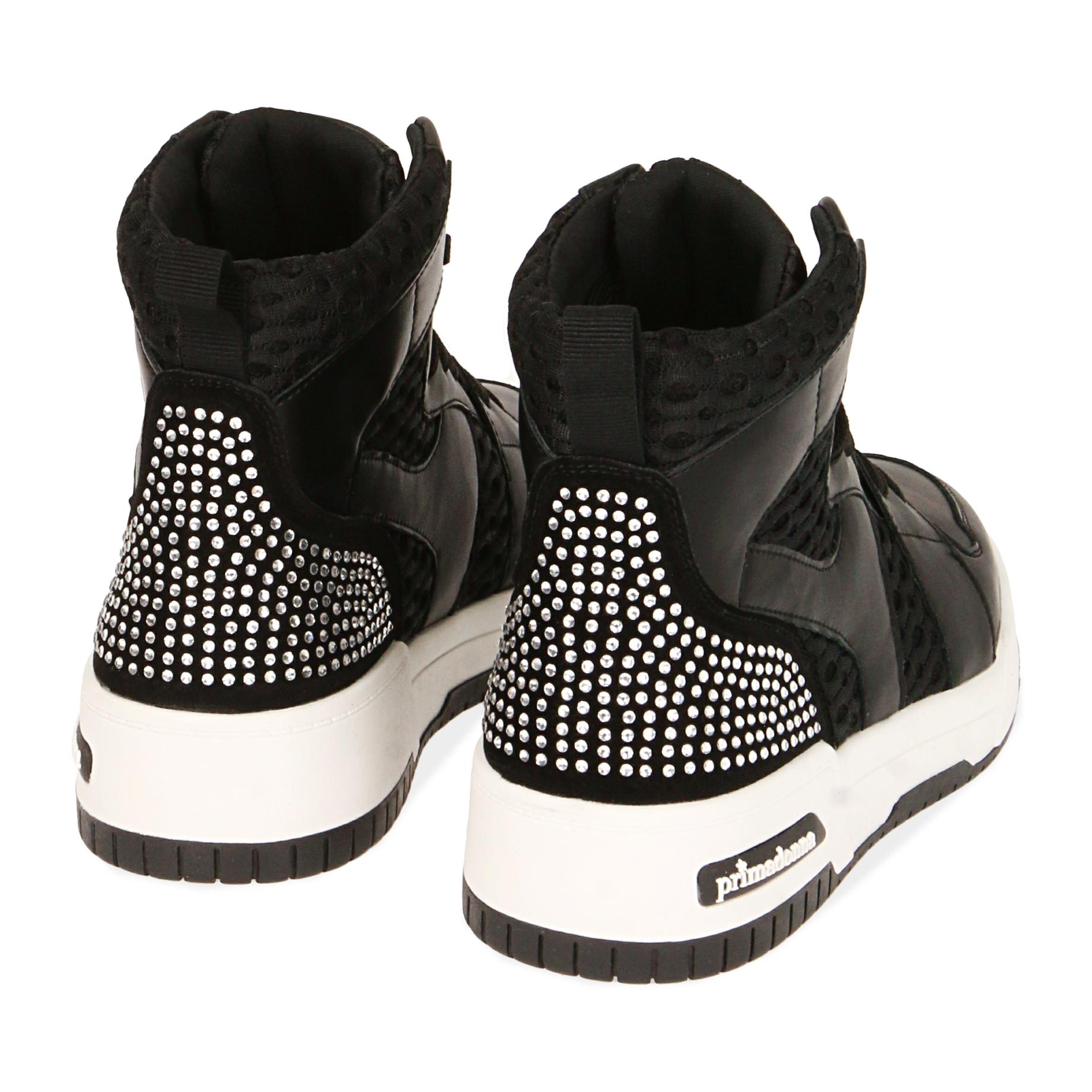 Sneakers nere, zeppa 4 cm