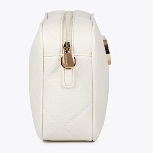 Borsa a tracolla Monogramma rombi Logo Ovale Effetto Pelle