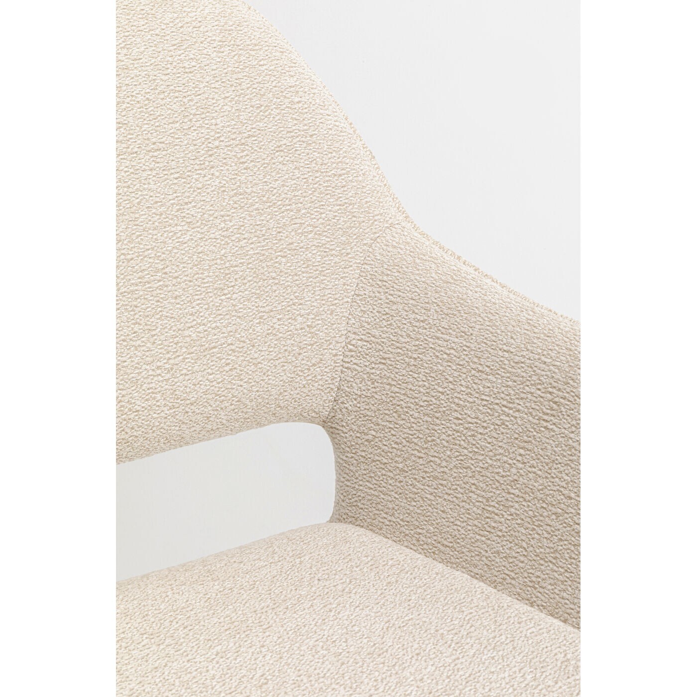 Chaise avec accoudoirs San Francisco crème Kare Design