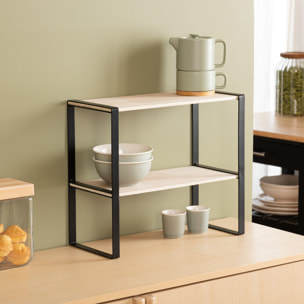 Étagère 2 niveaux 40x35cm "Blackwood"