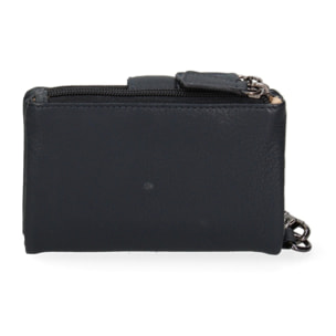 Portafoglio donna in vera pelle - Modello False - Casual - 13.5 x 10.0 x 3.0 cm