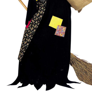 Vecchia Befana Costume Travestimento Adulto Con Maschera