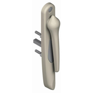 Poignée 20° extérieur 5511 LA CROISEE DS - Saillie réduite - Gris inox claro - Droite - DS5511-D870