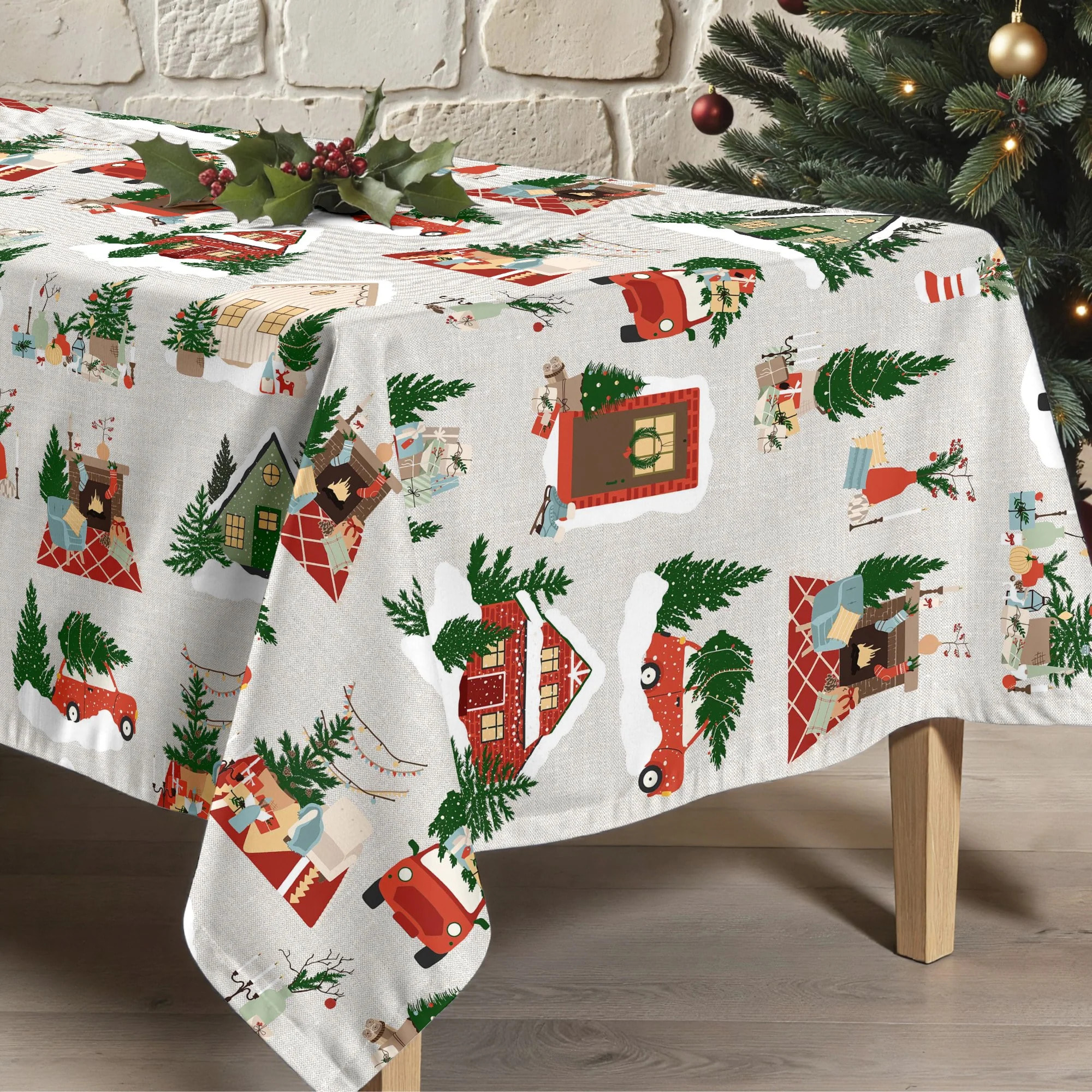 Nappe en résine Anti-tâches Merry Christmas 78