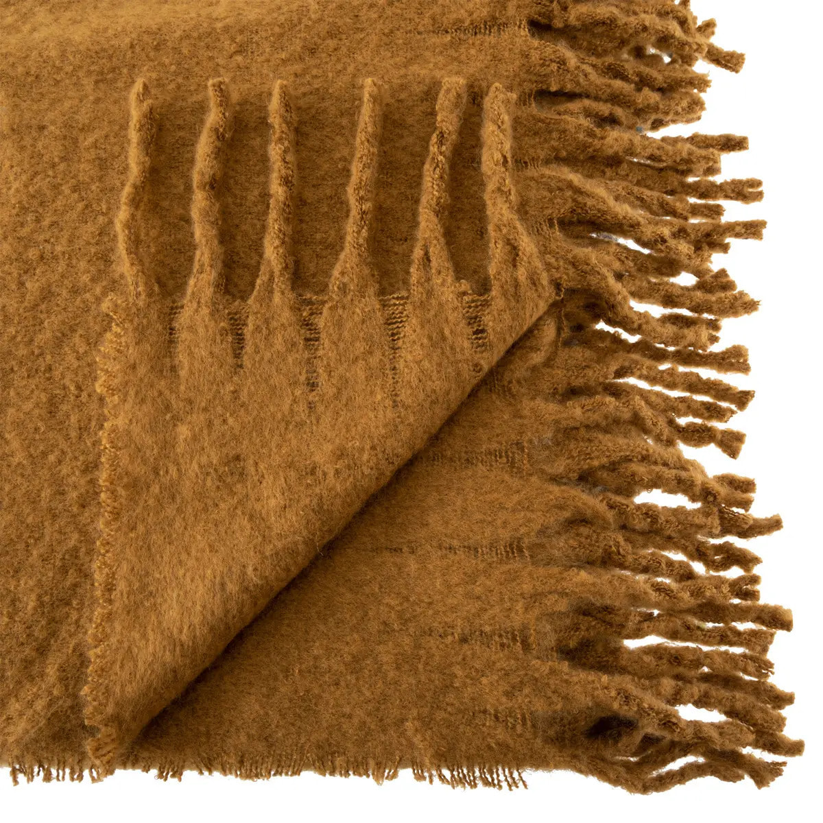 Plaid "Kodi" 180x130cm jaune ocre