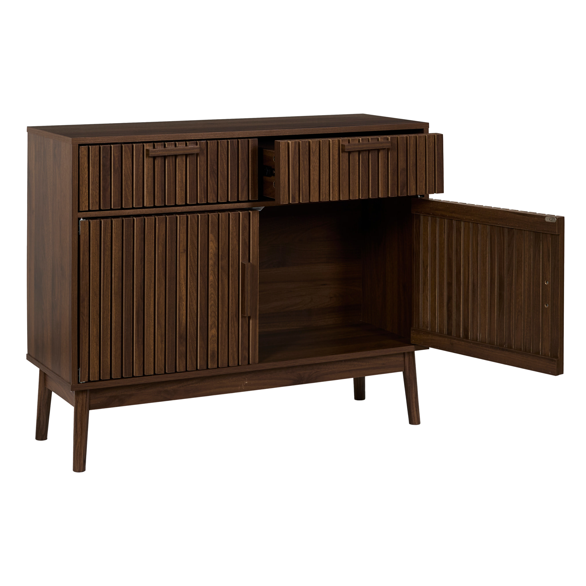 Buffet - HOME DECO FACTORY - Klaus - Élégant - Fonctionnel - Marron