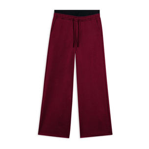 Pantaloni donna oversize con ricamo