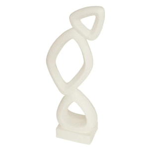 Déco à poser Wonj blanc 26x13,3cm