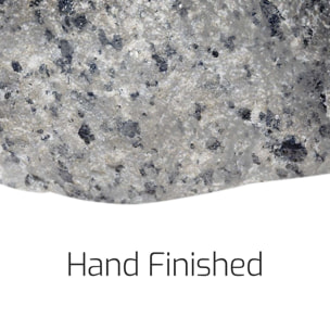 Fioriera in pietra antica rifinita a mano. Vaso da giardino per piante e fiori in pietra naturale ed ecologica. 58x36x19H cm