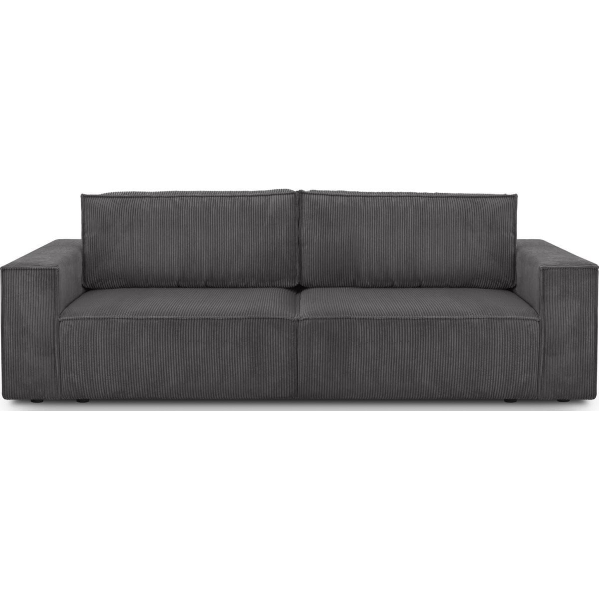 Canapé convertible 3 places en velours côtelé - HARPER