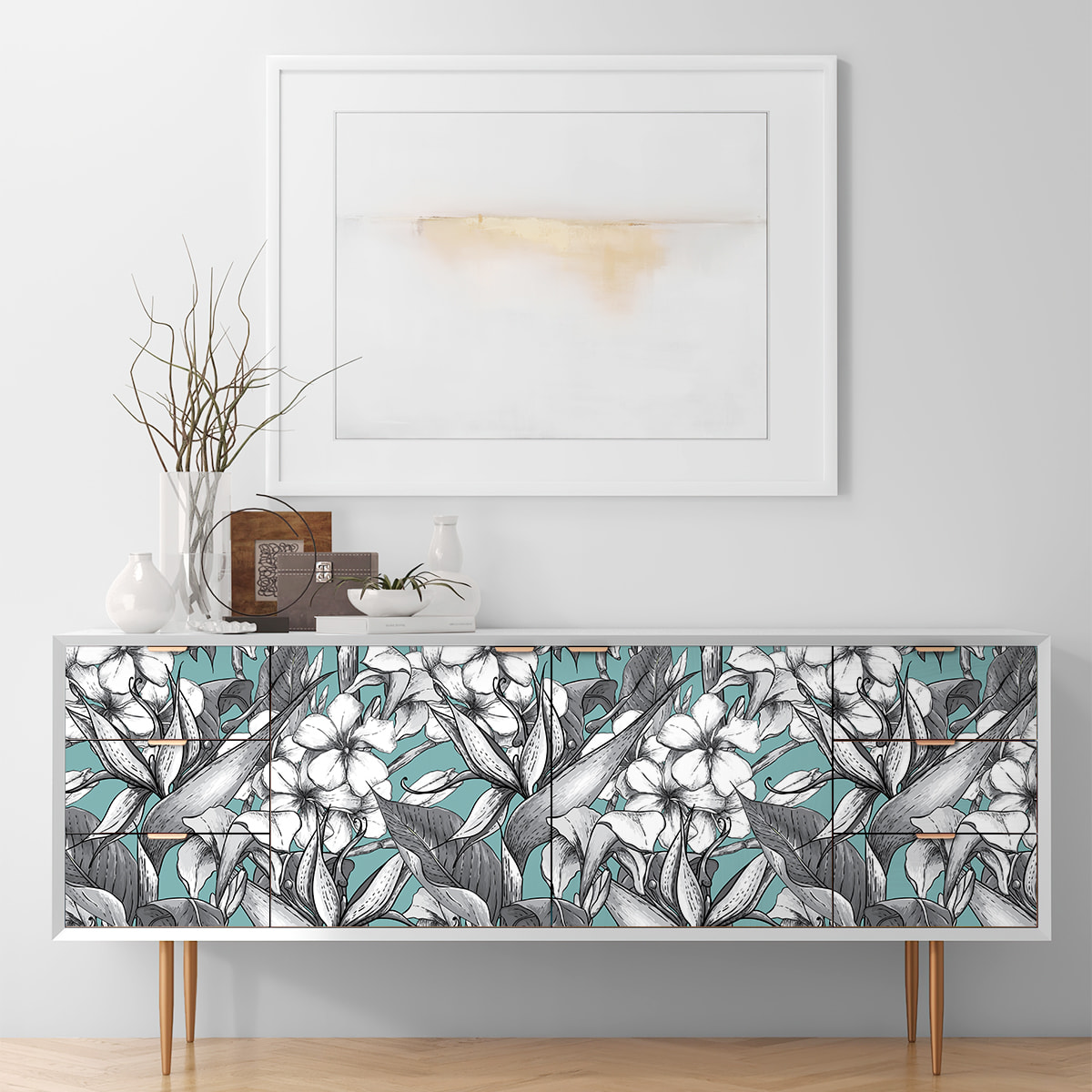 Sticker meuble tropical zonko 40 x 60 cm