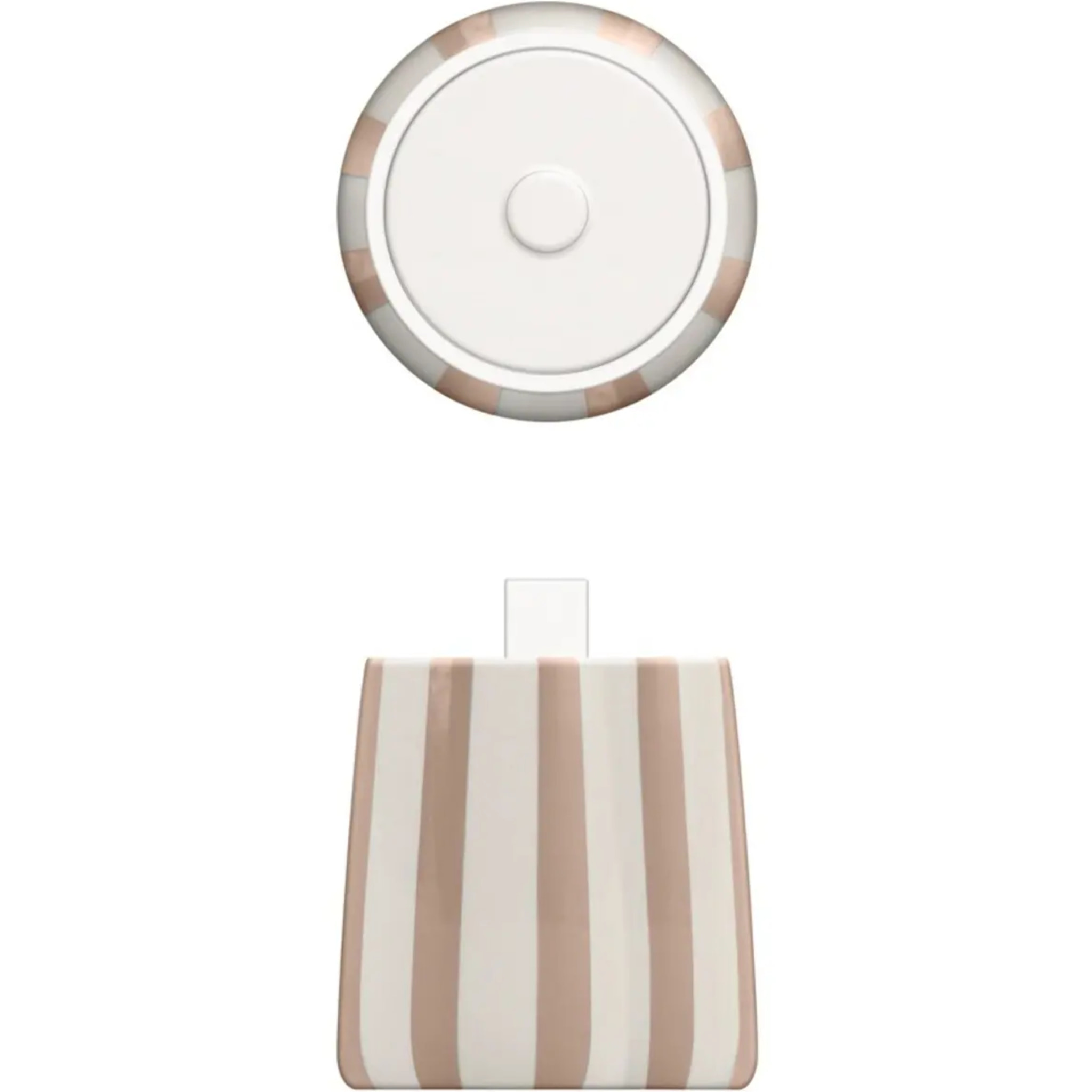 Pot à cotons Strio 10,2 x 12,8 cm rose