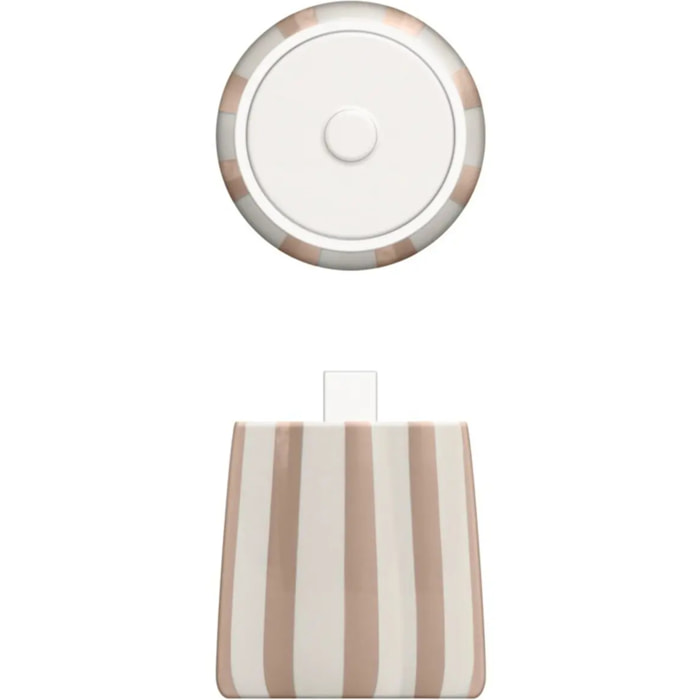 Pot à cotons Strio 10,2 x 12,8 cm rose