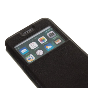 DAM CUSTODIA A LIBRO CON CHIUSURA MAGNETICA A FINESTRA Iphone 7/ Iphone 8 7x1x14 Cm. Colore nero