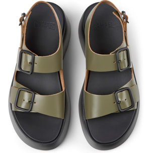 Sandalias - CAMPER Tasha - Verde - Cuero liso