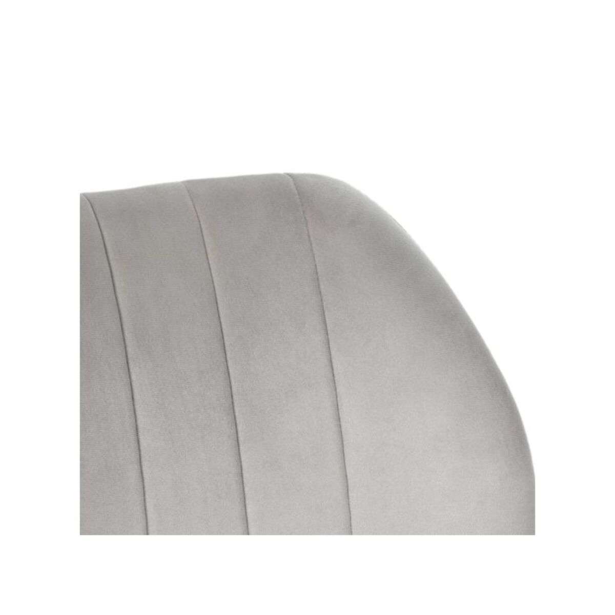 Chaise rembourrée en velours & pieds métal - FAUSTINE