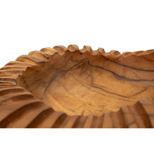 S/TASCHE GERIS IN TEAK RICICLATO CM Ø 29X7 (PEZZI UNICI - NON RIP. IN SERIE)