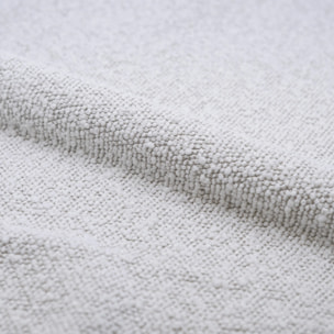 Lot de 2 chaises en tissu bouclé blanc et bois de chêne - Esmée