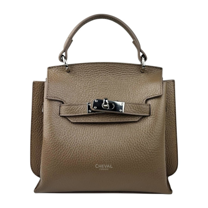 Bolso de mano Cheval Firenze Tara Gris Pardo Oscuro