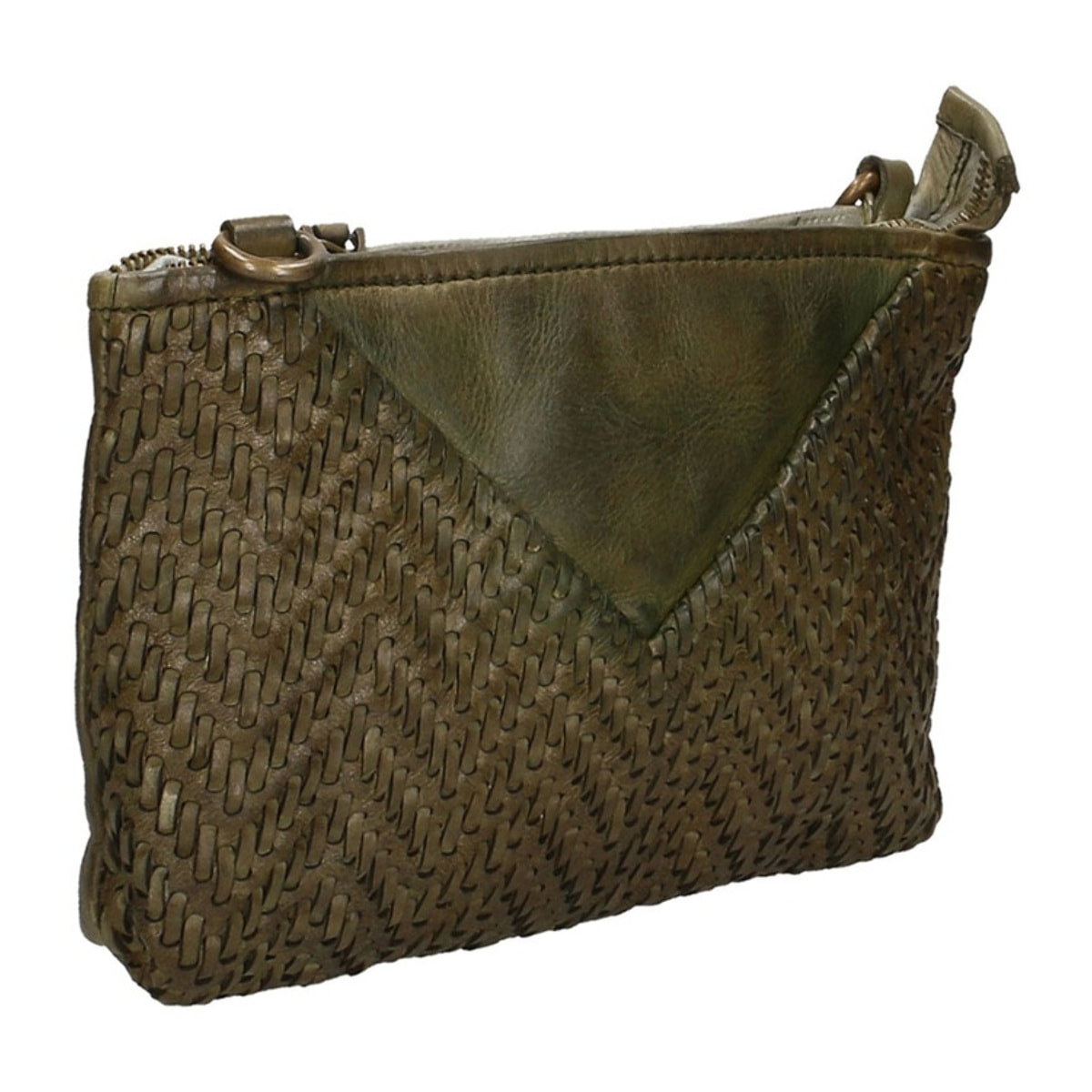 Borsa a tracolla da donna - Modello Eris - Vera pelle - 22.0 x 15.0 x 9.0 cm