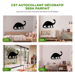 Sticker ardoise tableau noir - stickers muraux adhésif effaçable - SILHOUETTE DINOSAURE