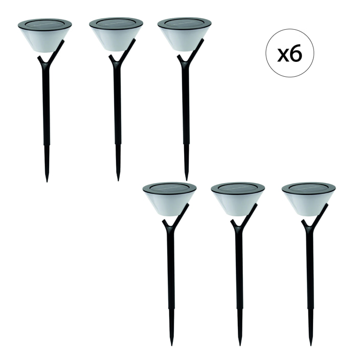 EZIlight® Solar peaky cup - Pack de 6 lampes