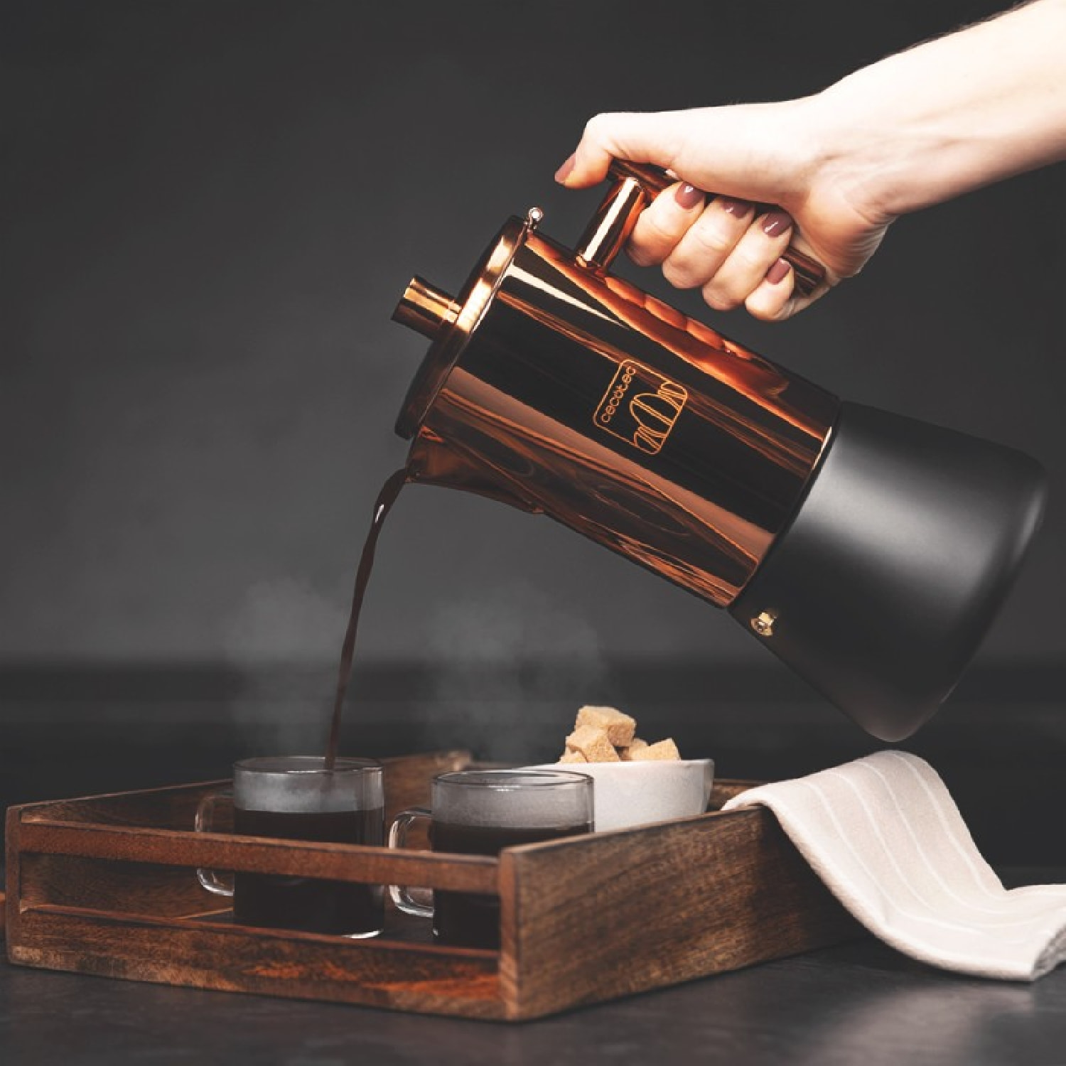 Cecotec Cafetière moka en acier inoxydable Cumbia Moking 1000