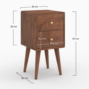 Table de chevet en bois de manguier - Oréa