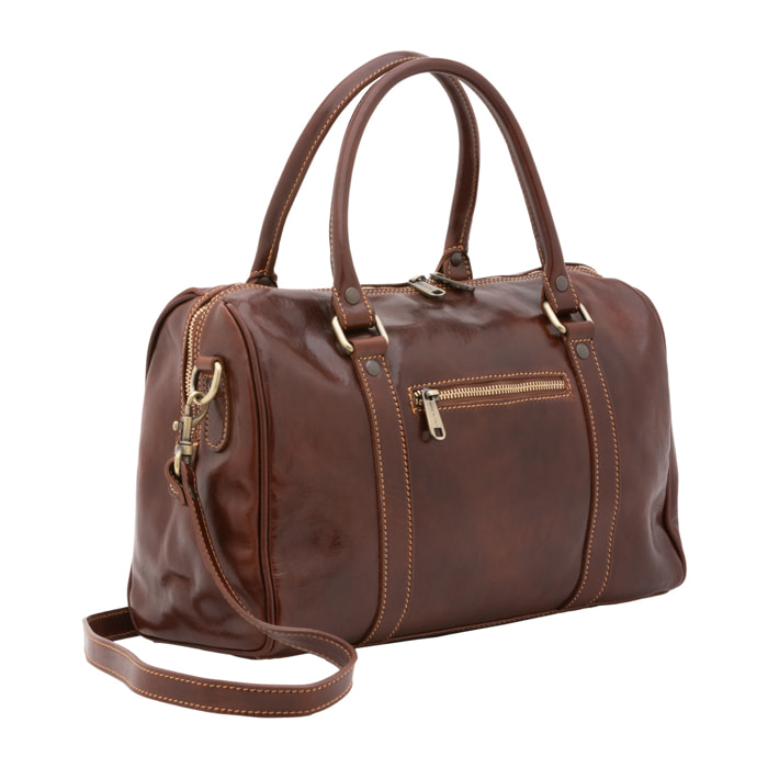 Borsa a bauletto  da donna In Vera pelle Made in Italy 37x22x16 cm