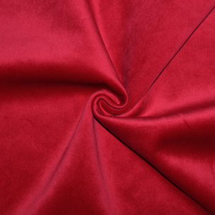 Tissu en velours doublé polaire - Rouge