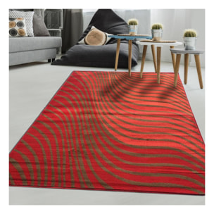Tapis salon et chambre tissé motif géométrique FEBA