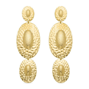 Pendientes Lux by Lux acabadoss en oro amarillo 18K