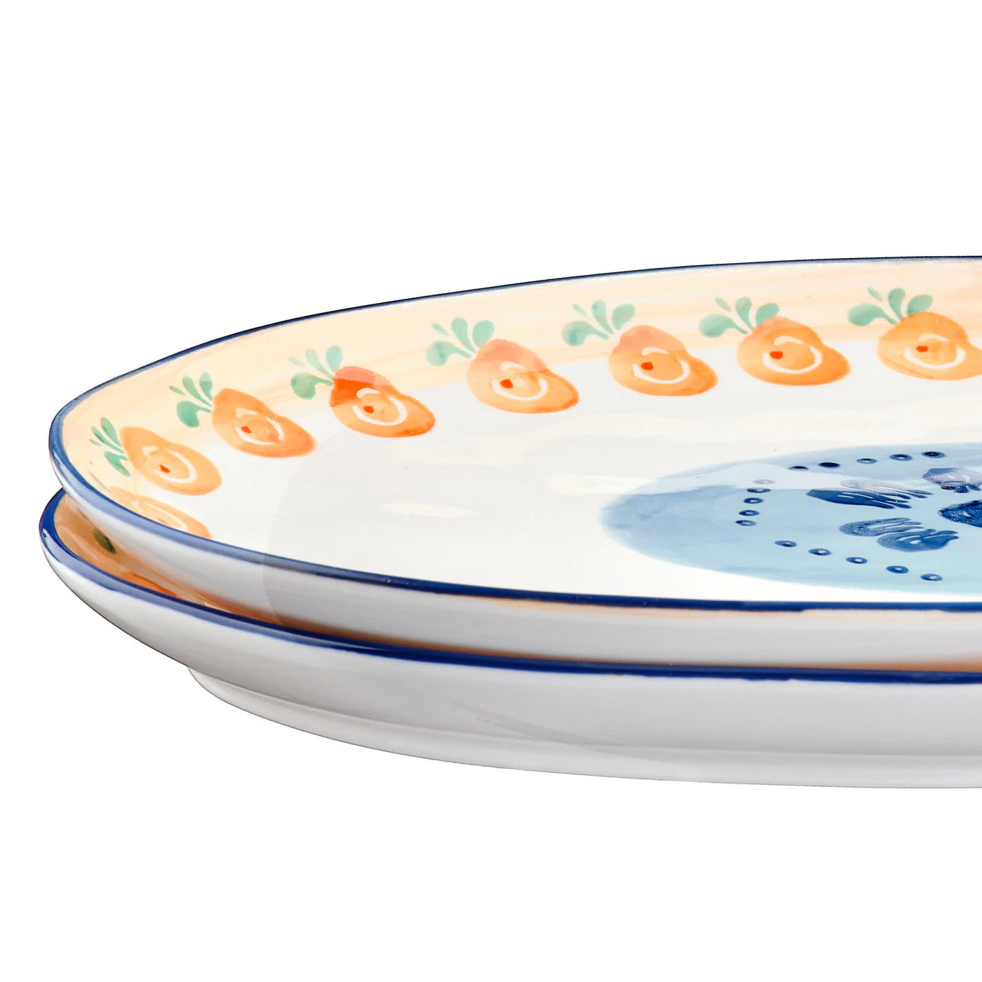 Plateau de service NAPOLI 36,5 x 22cm - 2 pièces - Agrume
