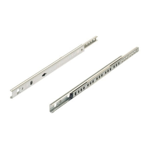 Paire de coulisses à billes KA 1730 HETTICH - Rainure 17 mm - L.350 mm - Acier zingué - Pour tiroir 220 à 355 mm - 71835
