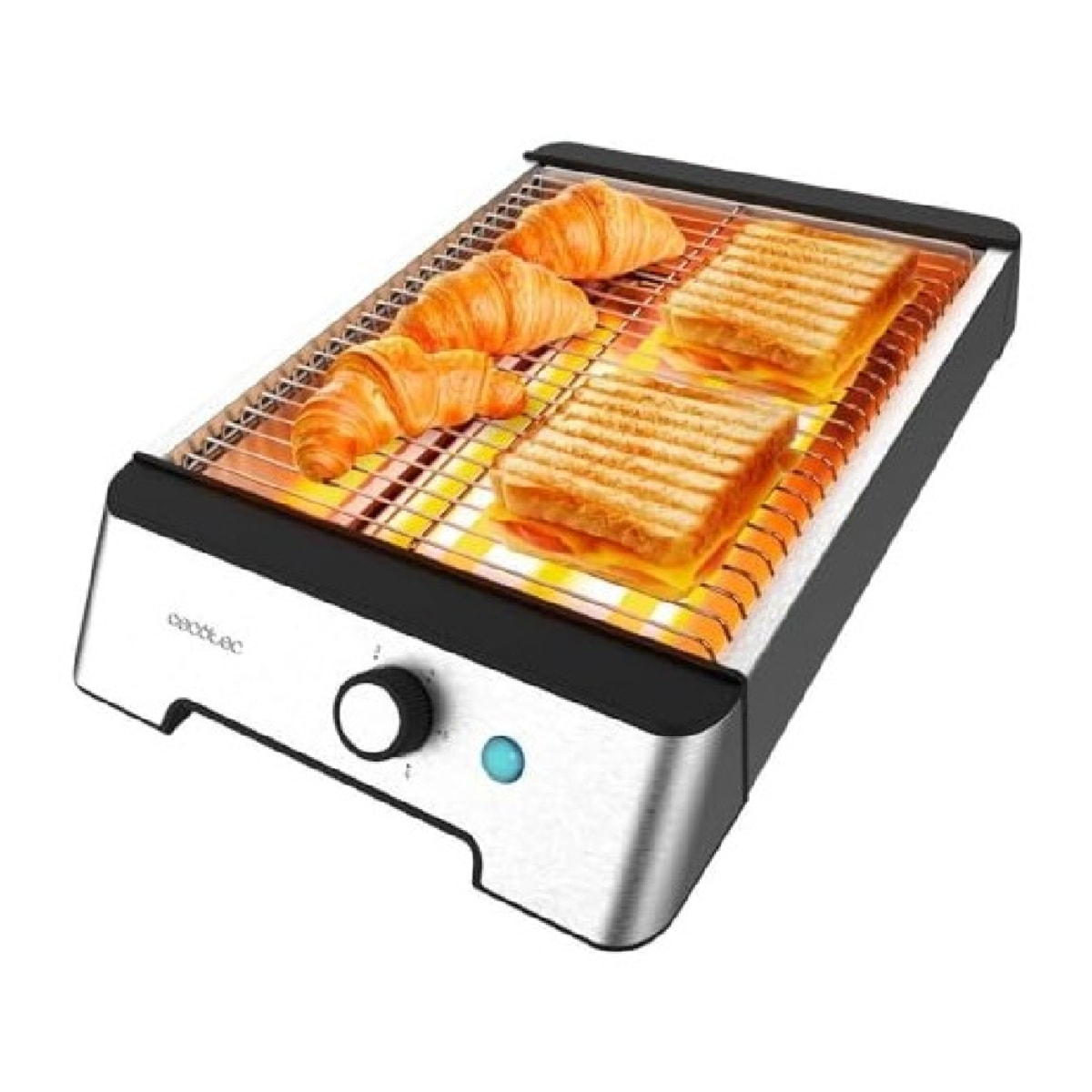 Cecotec Grille-pain plat NiceSlice Inox