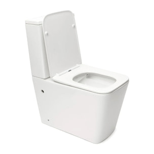 Infinitio kit WC à poser sans bride évacuation vario + abattant SoftClose, blanc (SATINF032SREXPSNM)