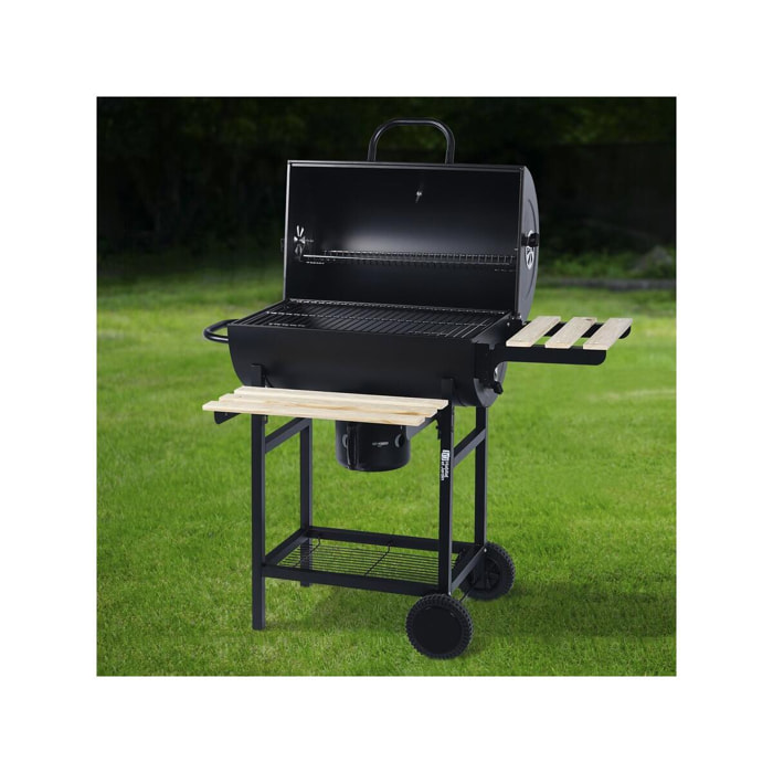 Barbecue charbon de bois ''King'' - 99.5 x 63.5 x 94.5 cm - Noir