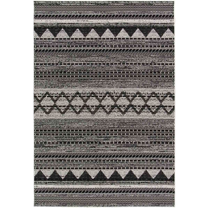 Tappeto Outdoor Grigio Nero