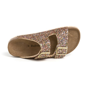 SANDALIA BABUNKERS DORADO